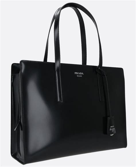 prada re-edition 1995 brushed-leather large handbag